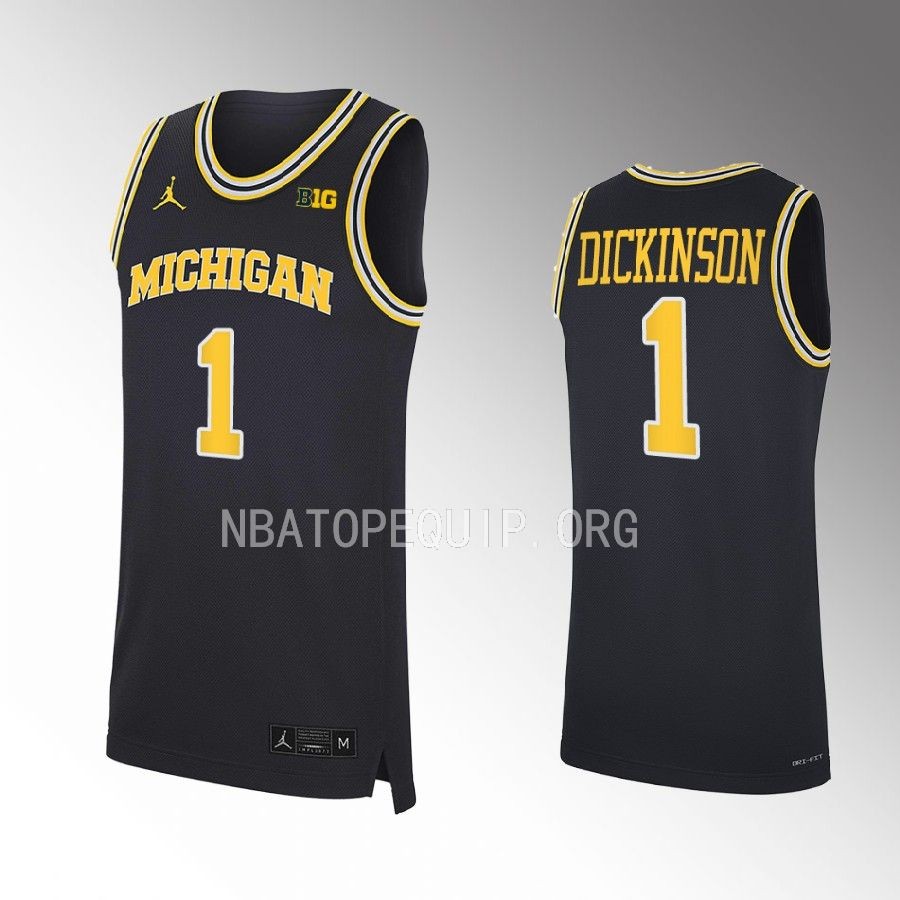 Hunter Dickinson Michigan Wolverines Navy Jersey 2022-23 NCAA