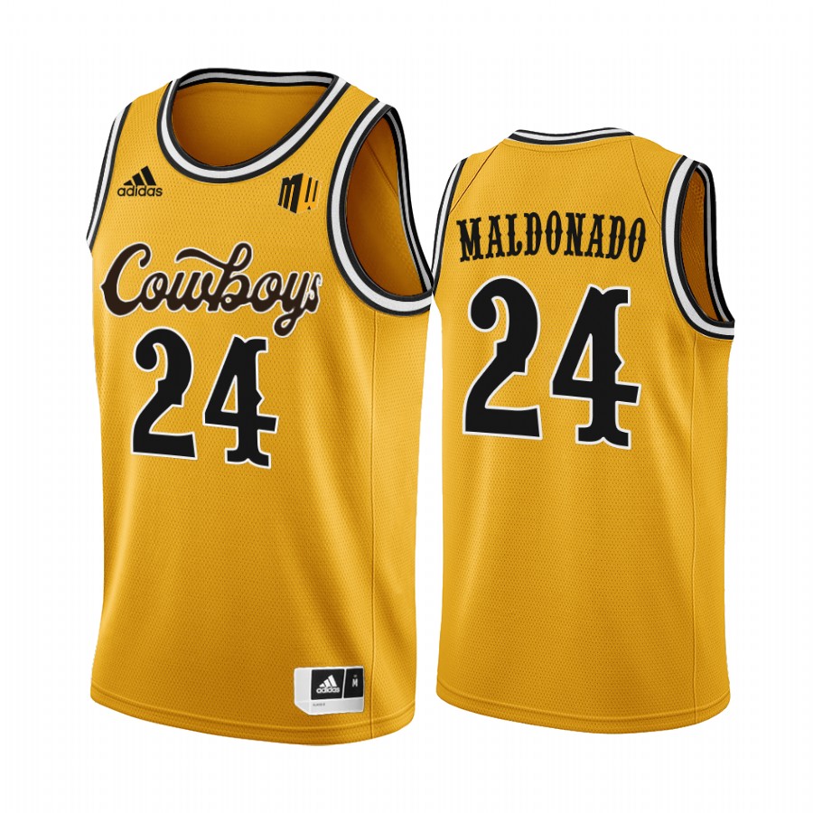 Hunter Maldonado Wyoming Cowboys Gold Jersey 2022 College