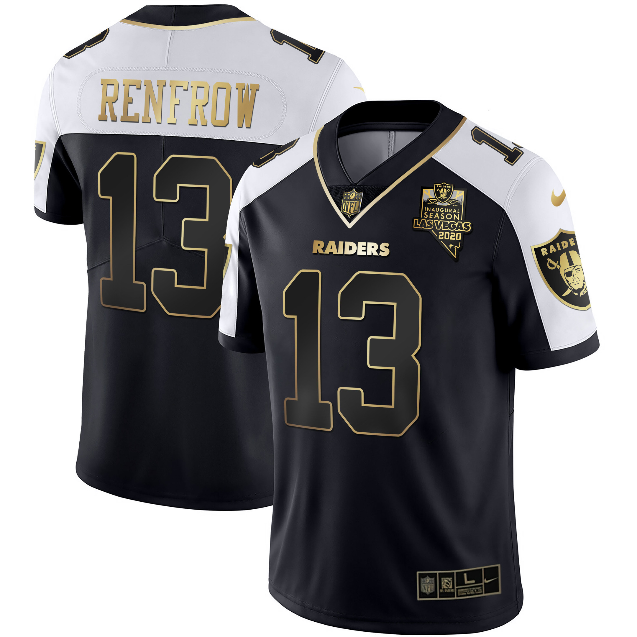 Hunter Renfrow Las Vegas Raiders Alternate Vapor Black Gold Limited Jersey - All Stitched 