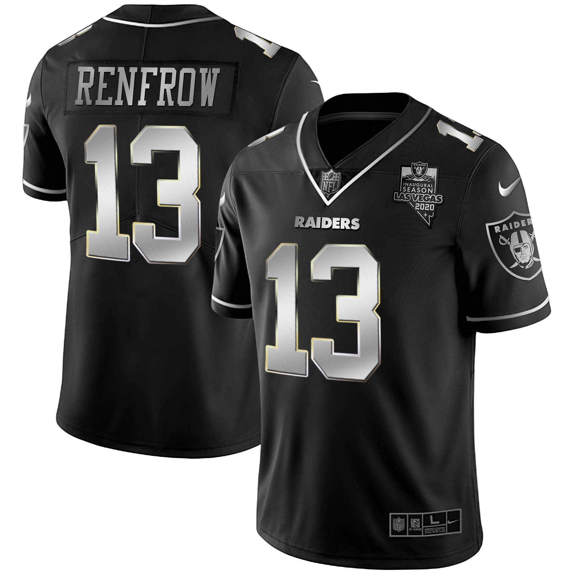 Hunter Renfrow Men's Las Vegas Raiders Vapor Gold Silver Limited Jersey - All Stitched 