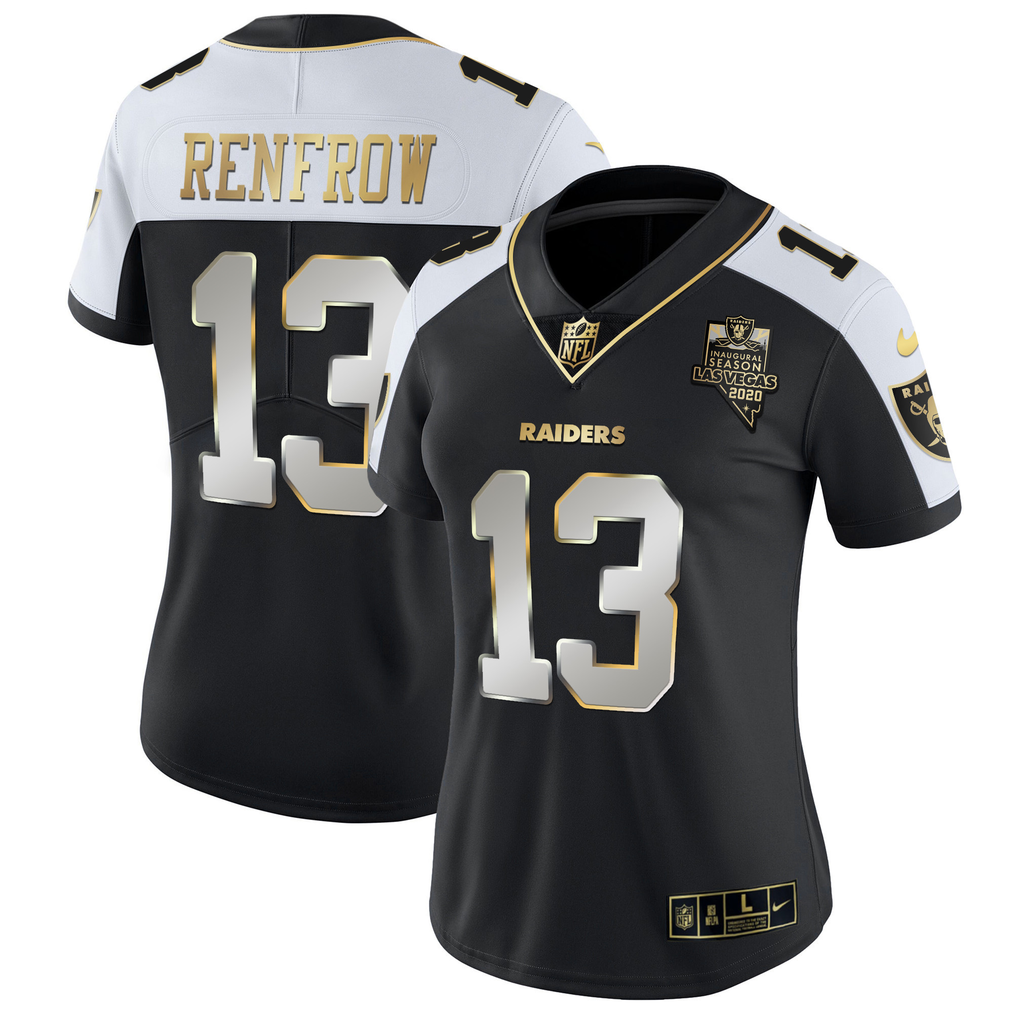 Hunter Renfrow Women's Las Vegas Raiders Vapor Gold Alternate Limited Jersey - All Stitched 