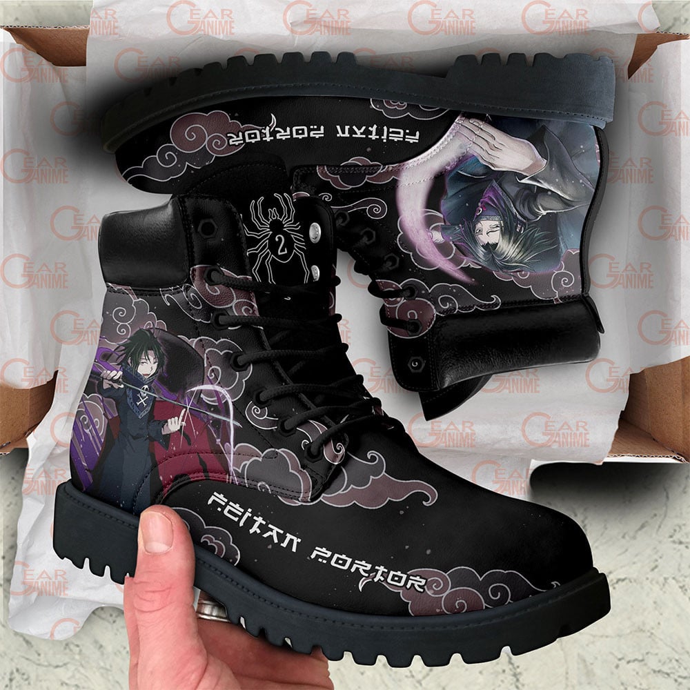 Hunter x Hunter Feitan Portor Boots Custom Anime Shoes