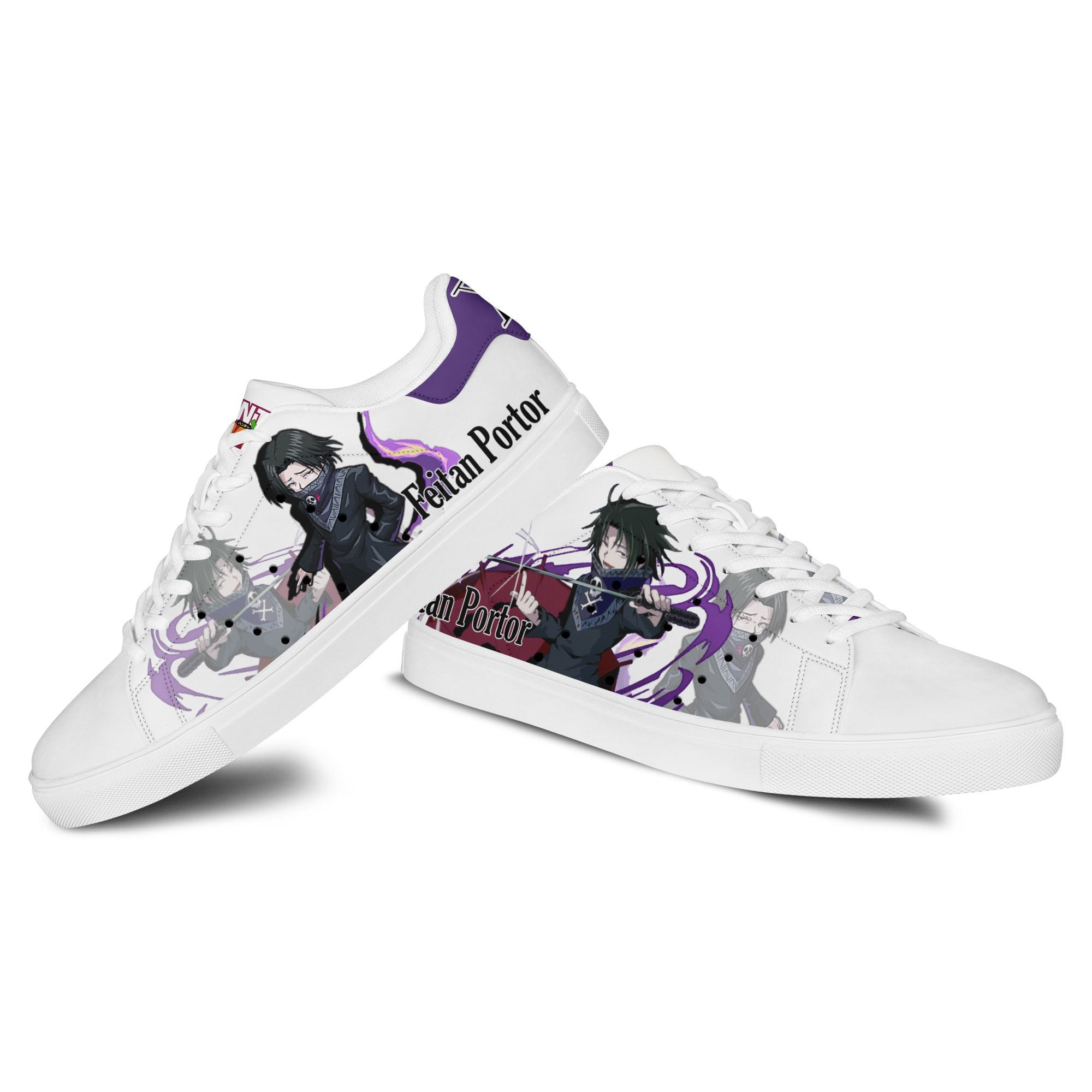 Hunter X Hunter Feitan Portor Skate Sneakers Custom Anime Shoes