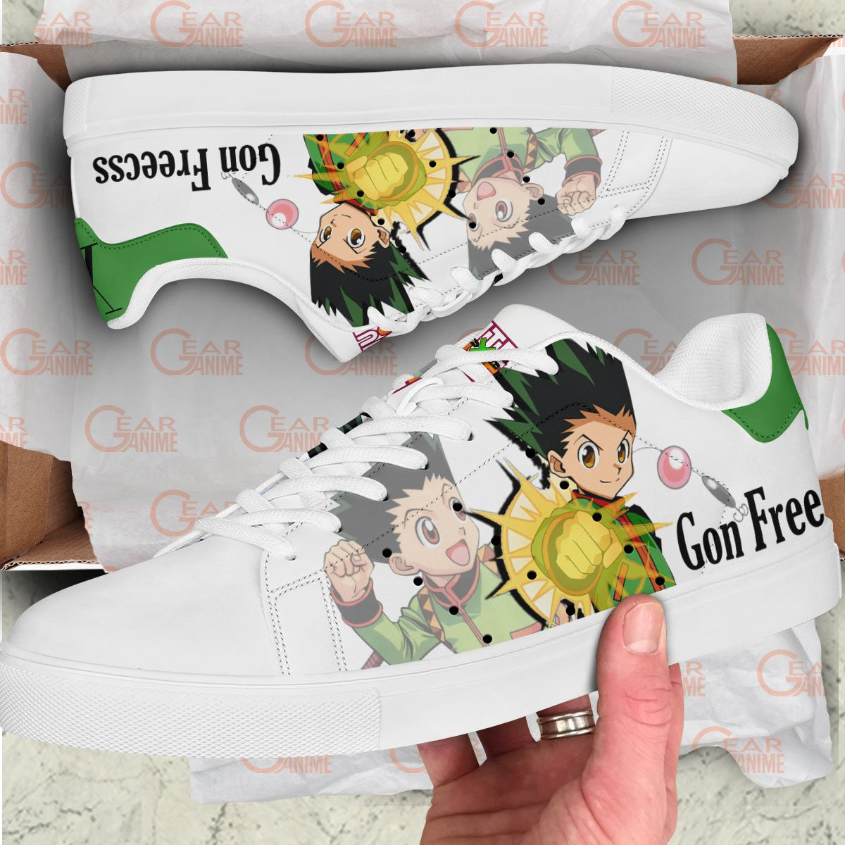 Hunter X Hunter Gon Freecss Skate Sneakers Custom Anime Shoes