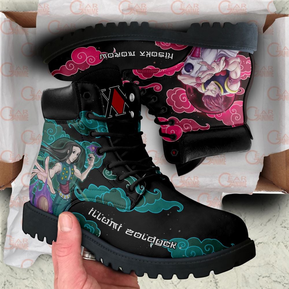 Hunter x Hunter Illumi and Hisoka Boots Custom Anime Shoes