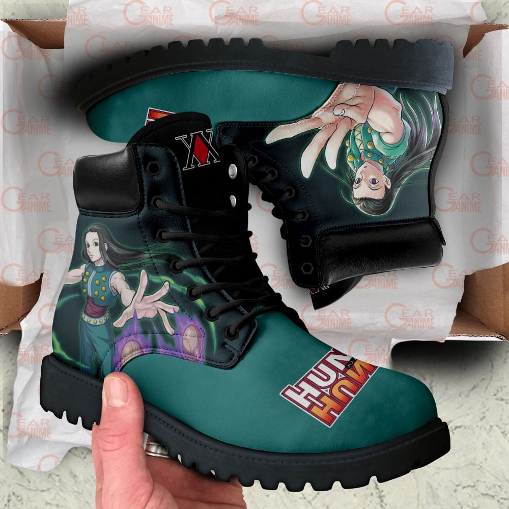 Hunter x Hunter Illumi Zoldyck Boots Anime Custom Shoes