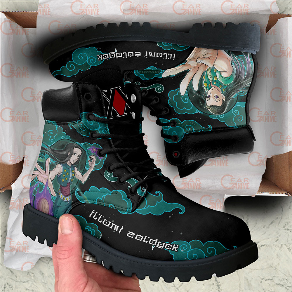 Hunter x Hunter Illumi Zoldyck Boots Custom Anime Shoes