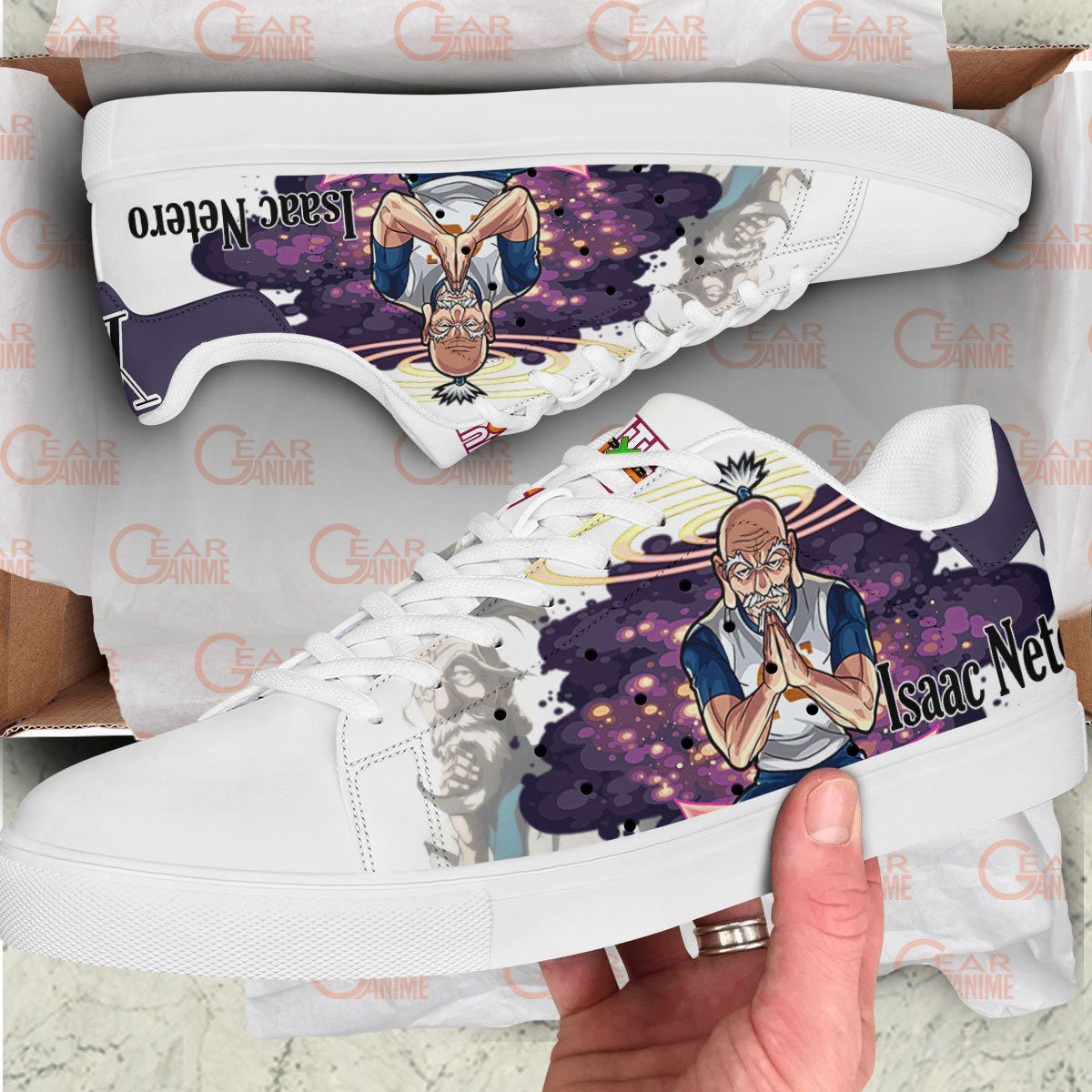 Hunter X Hunter Isaac Netero Skate Sneakers Custom Anime Shoes