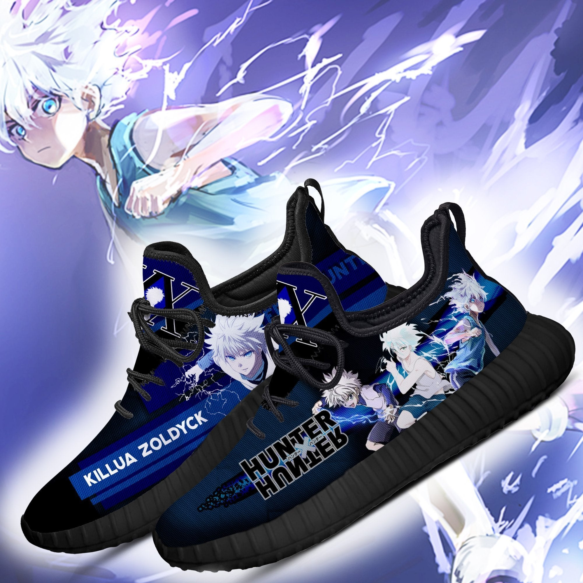 Hunter X Hunter Killua Reze Shoes Custom HxH Anime Sneakers
