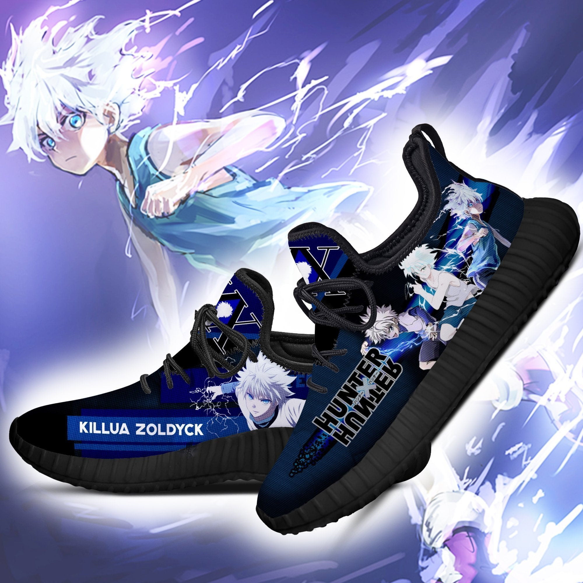 Hunter X Hunter Killua Reze Shoes Custom HxH Anime Sneakers