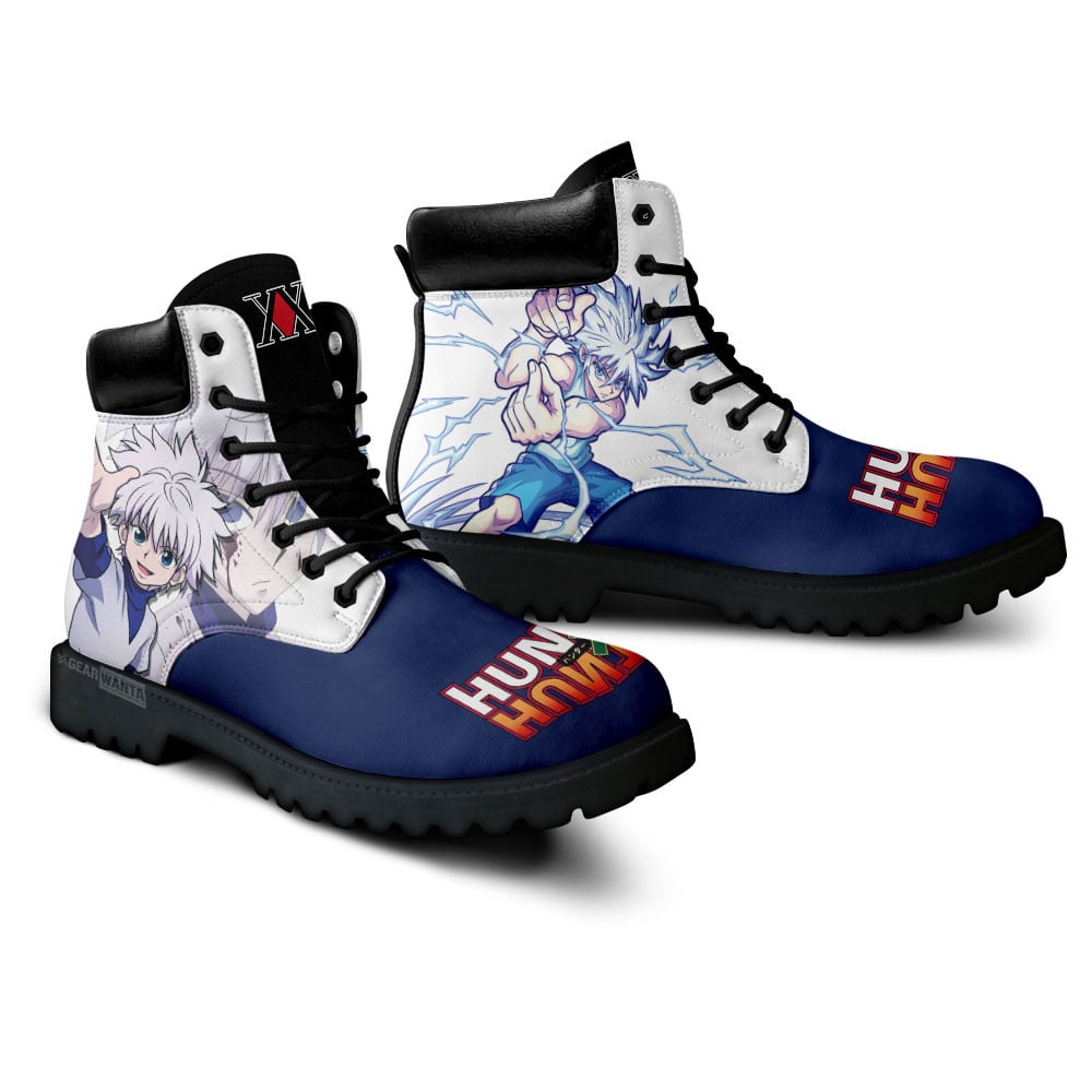 Hunter x Hunter Killua Zoldyck Boots Anime Custom Shoes