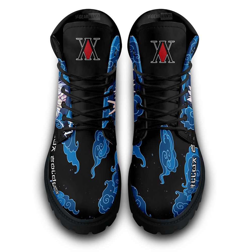 Hunter x Hunter Killua Zoldyck Boots Custom Anime Shoes