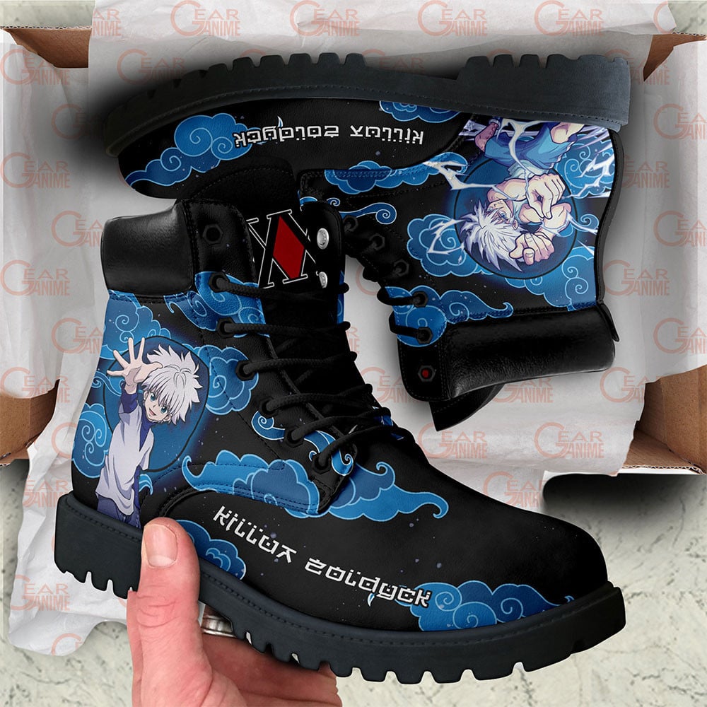 Hunter x Hunter Killua Zoldyck Boots Custom Anime Shoes