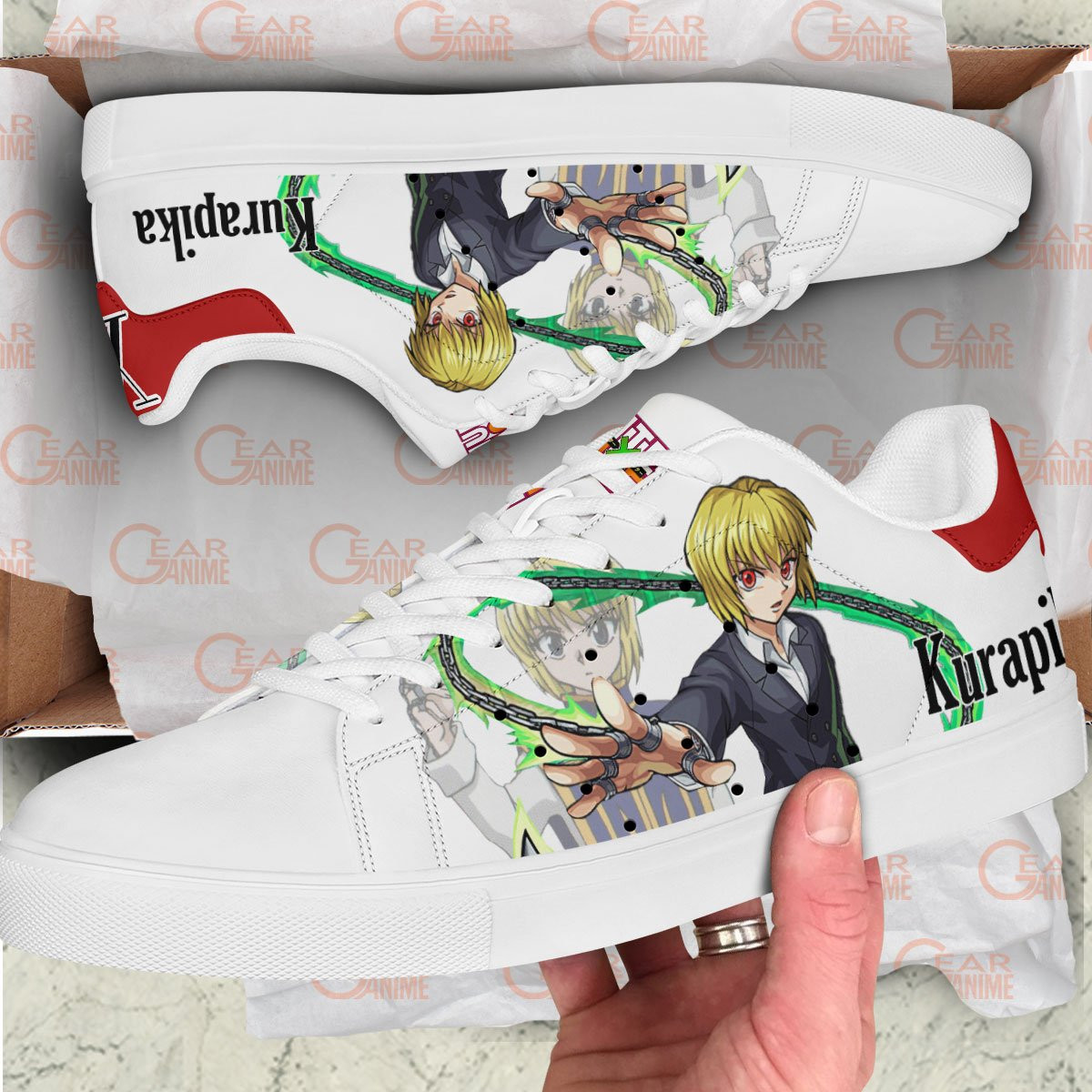Hunter X Hunter Kurapika Skate Sneakers Custom Anime Shoes