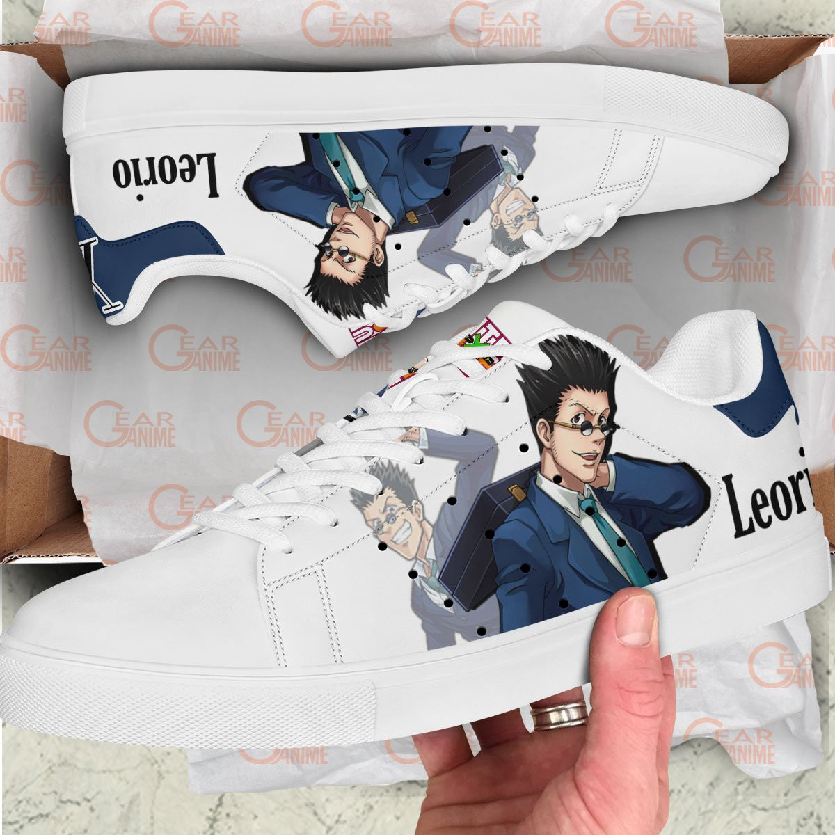 Hunter X Hunter Leorio Paladiknight Skate Sneakers Custom Anime Shoes