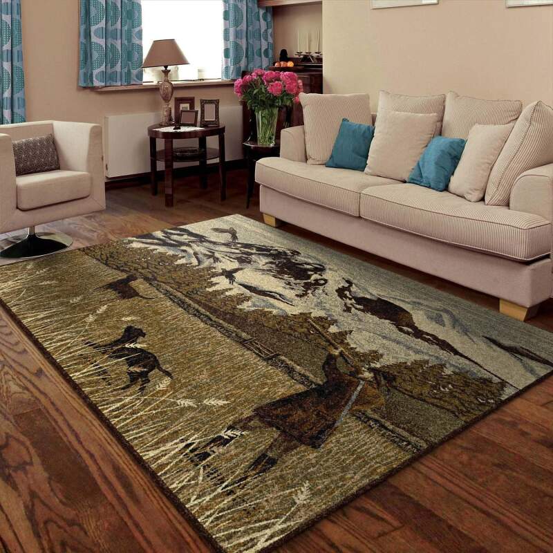 Hunting Rectangle Rug