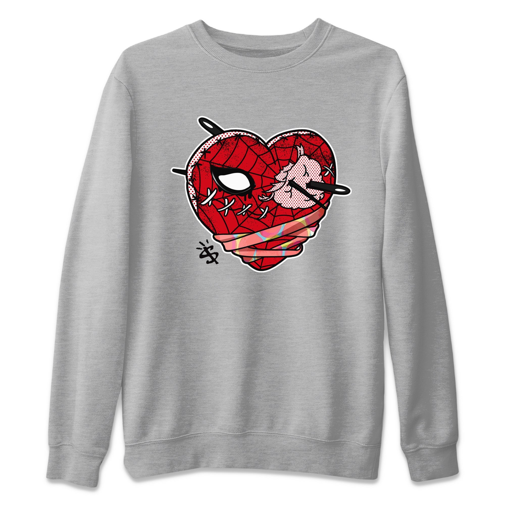Hurt Heart Unisex Sweater – Air Jordan 1 Spider Man, Sneakers Matching Sweater