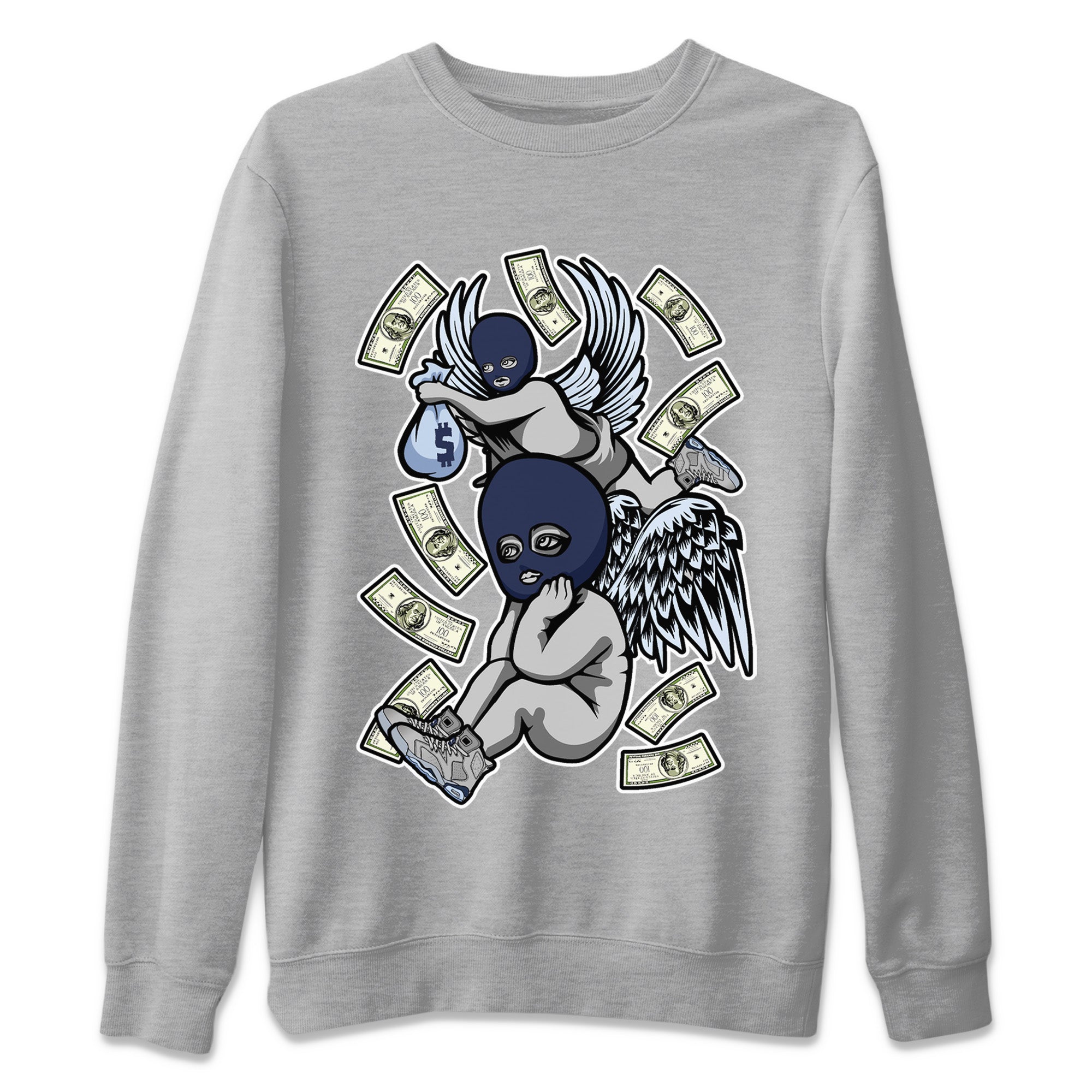 Hustle Angels Unisex Sweater – Air Jordan 6 Georgetown, Sneakers Matching Sweater