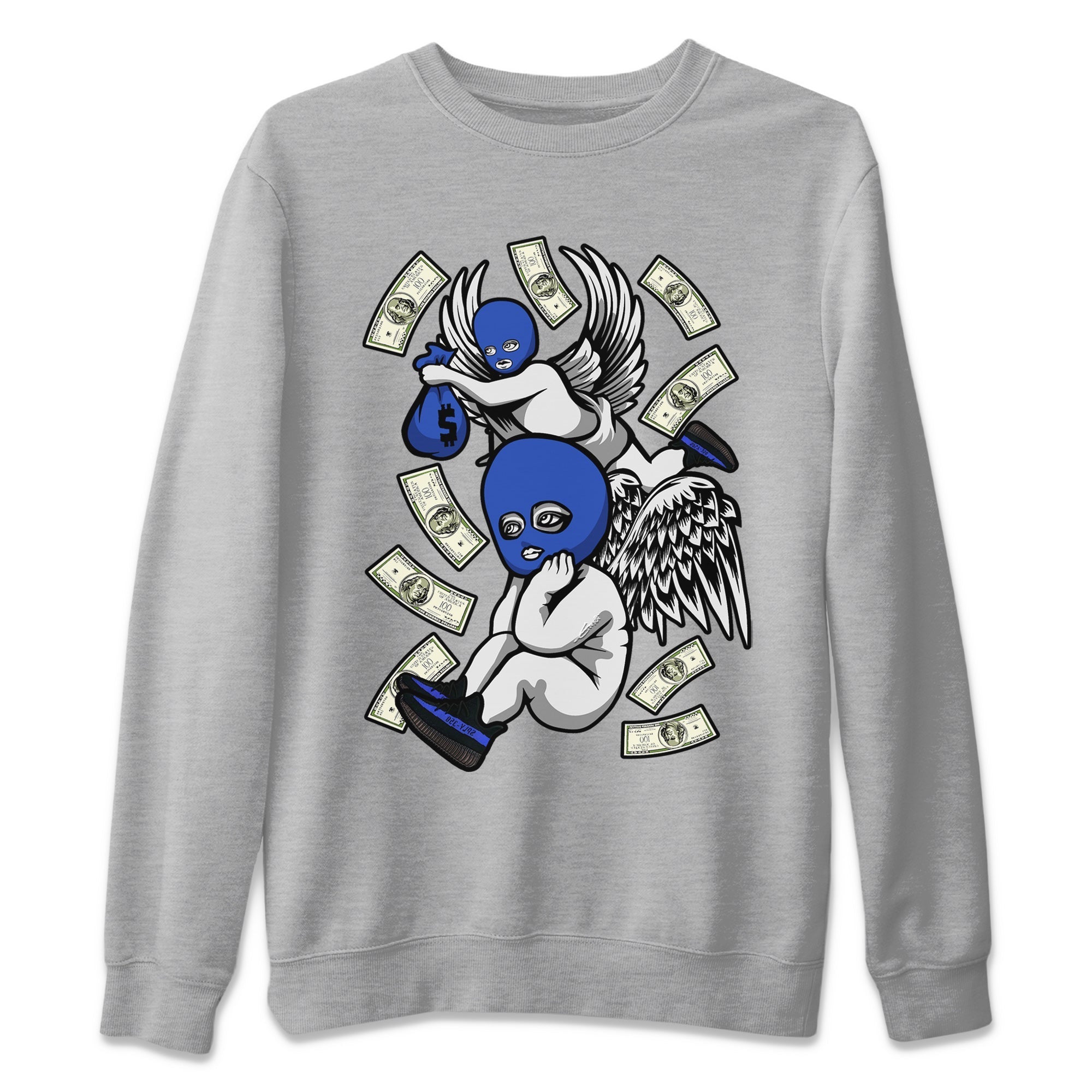 Hustle Angels Unisex Sweater – Yeezy 350 Dazzling Blue, Sneakers Matching Sweater