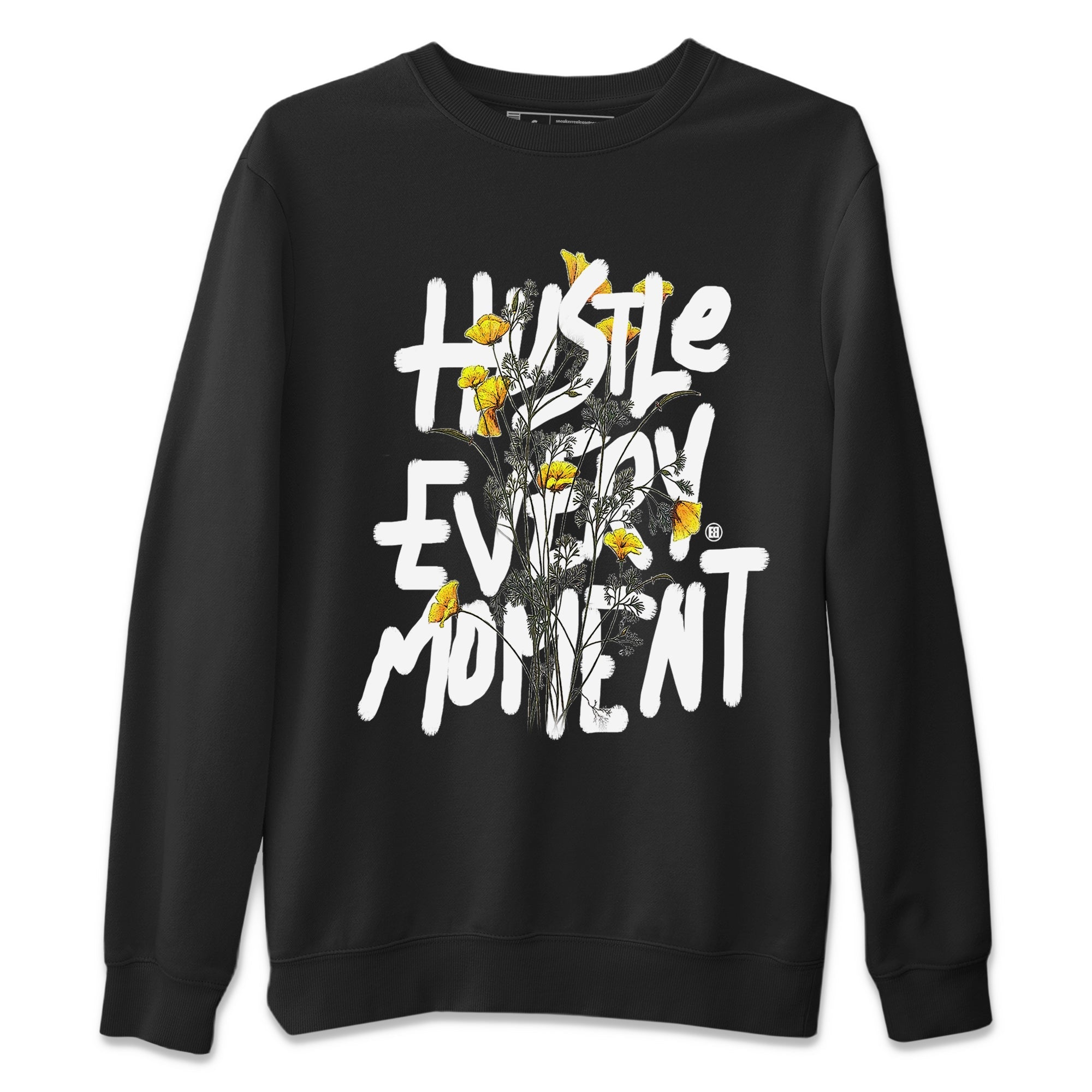 Hustle Every Moment Unisex Sweater – Air Jordan 11 Yellow Python, Sneakers Matching Sweater