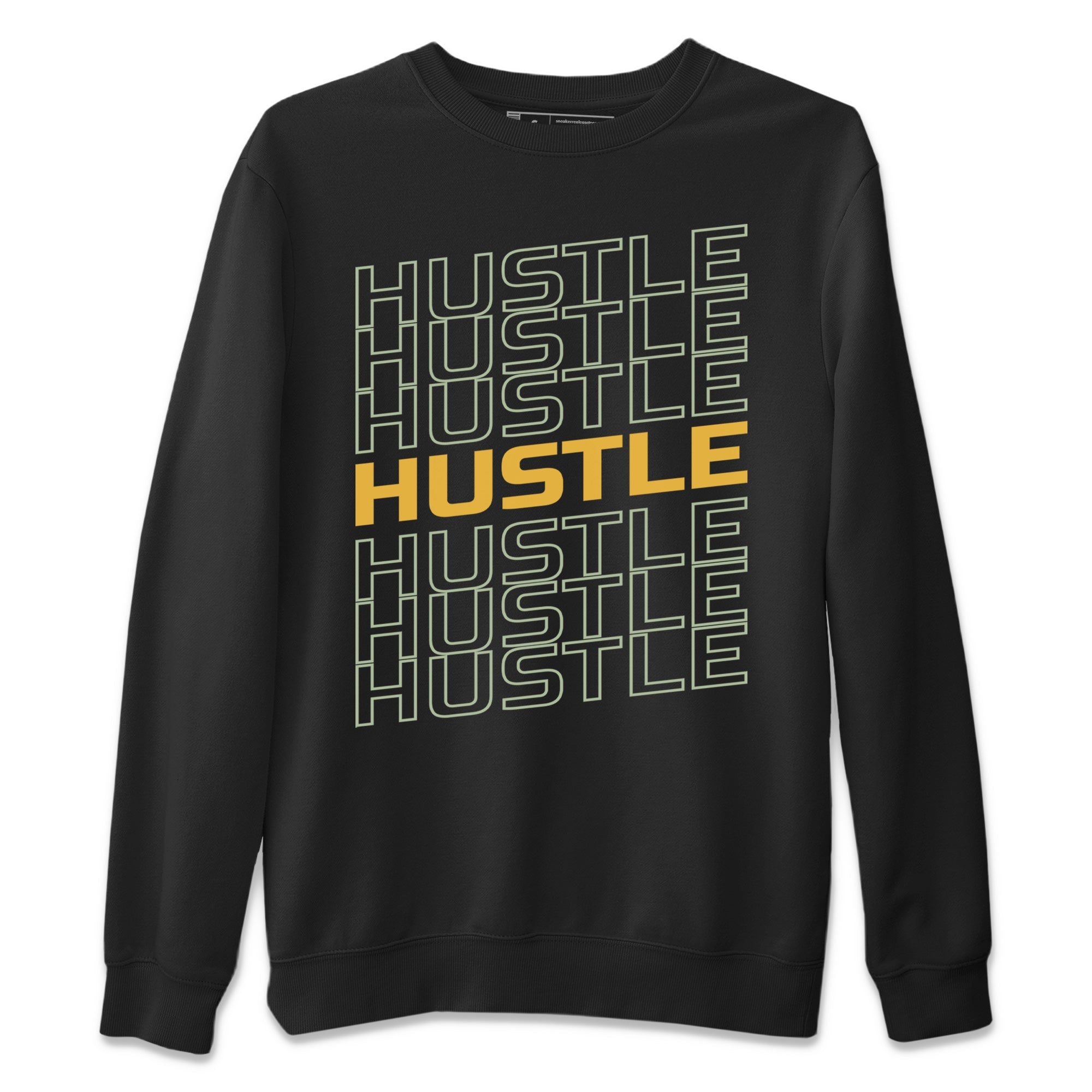 Hustle Typo Unisex Sweater – Air Jordan 5 Jade Horizon, Sneakers Matching Sweater