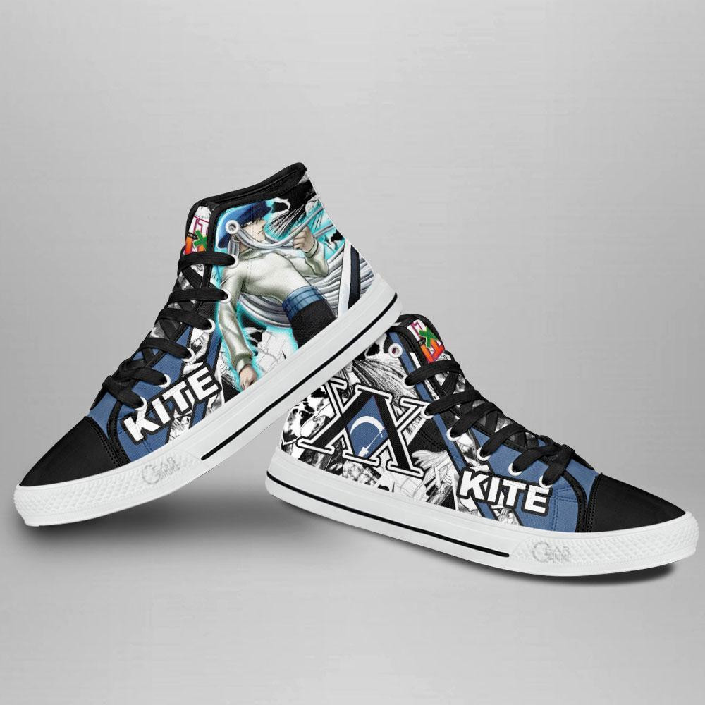 HxH Kite High Top Shoes Custom Manga Anime Hunter X Hunter Sneakers