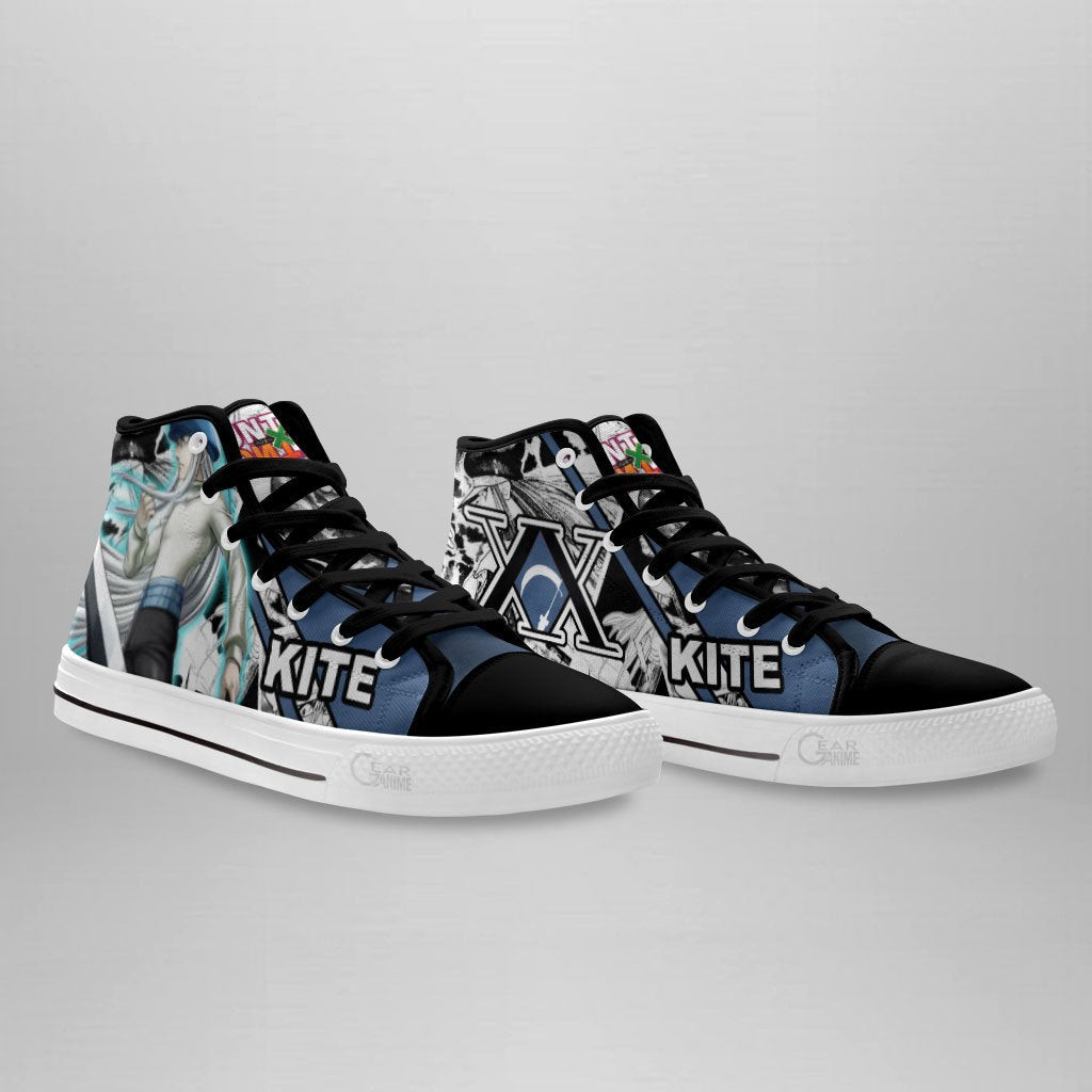 HxH Kite High Top Shoes Custom Manga Anime Hunter X Hunter Sneakers
