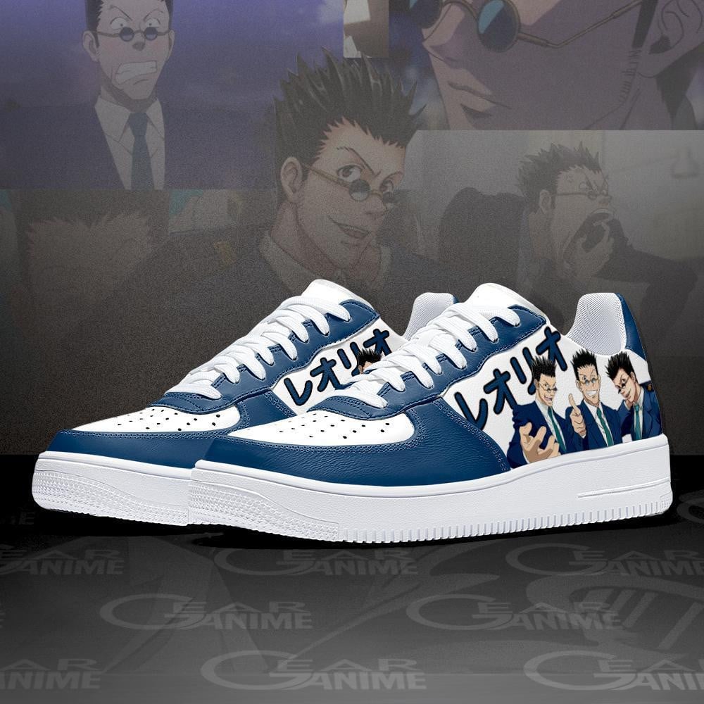 HxH Leorio Air Sneakers Custom Hunter X Hunter Anime Shoes