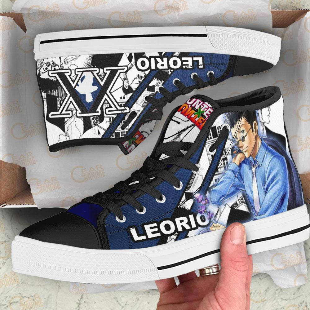 HxH Leorio High Top Shoes Custom Manga Anime Hunter X Hunter Sneakers