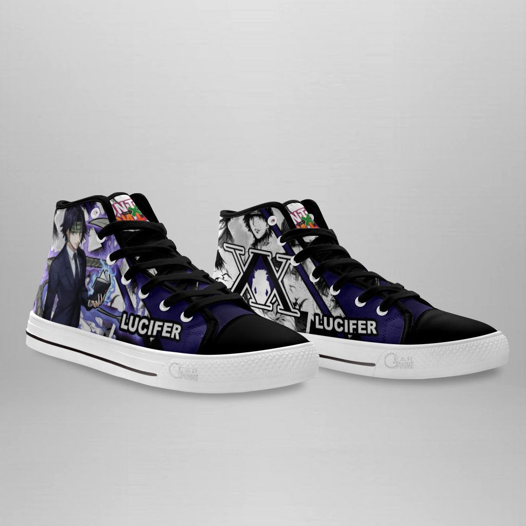 HxH Lucilfer High Top Shoes Custom Manga Anime Hunter X Hunter Sneakers