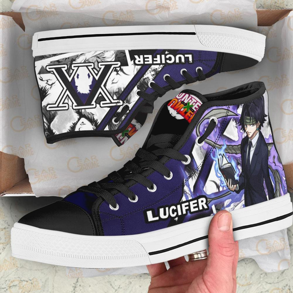 HxH Lucilfer High Top Shoes Custom Manga Anime Hunter X Hunter Sneakers