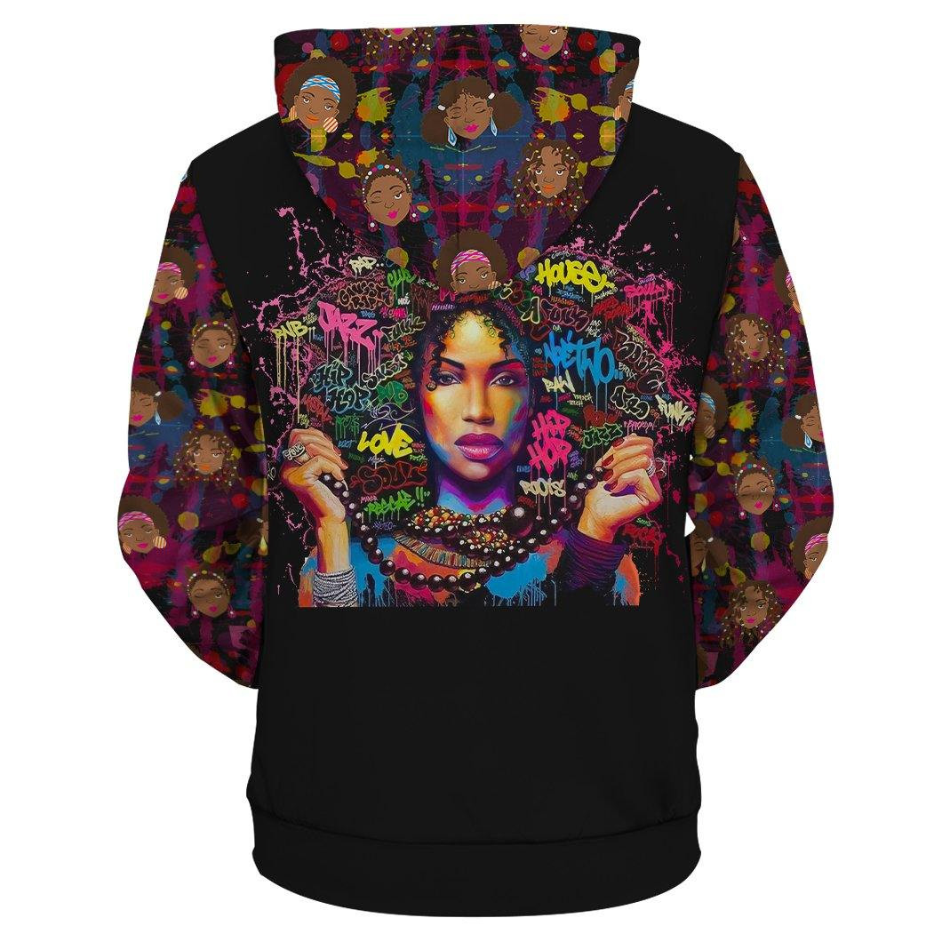 I Am Black Women Magic All-Over Print Hoodie