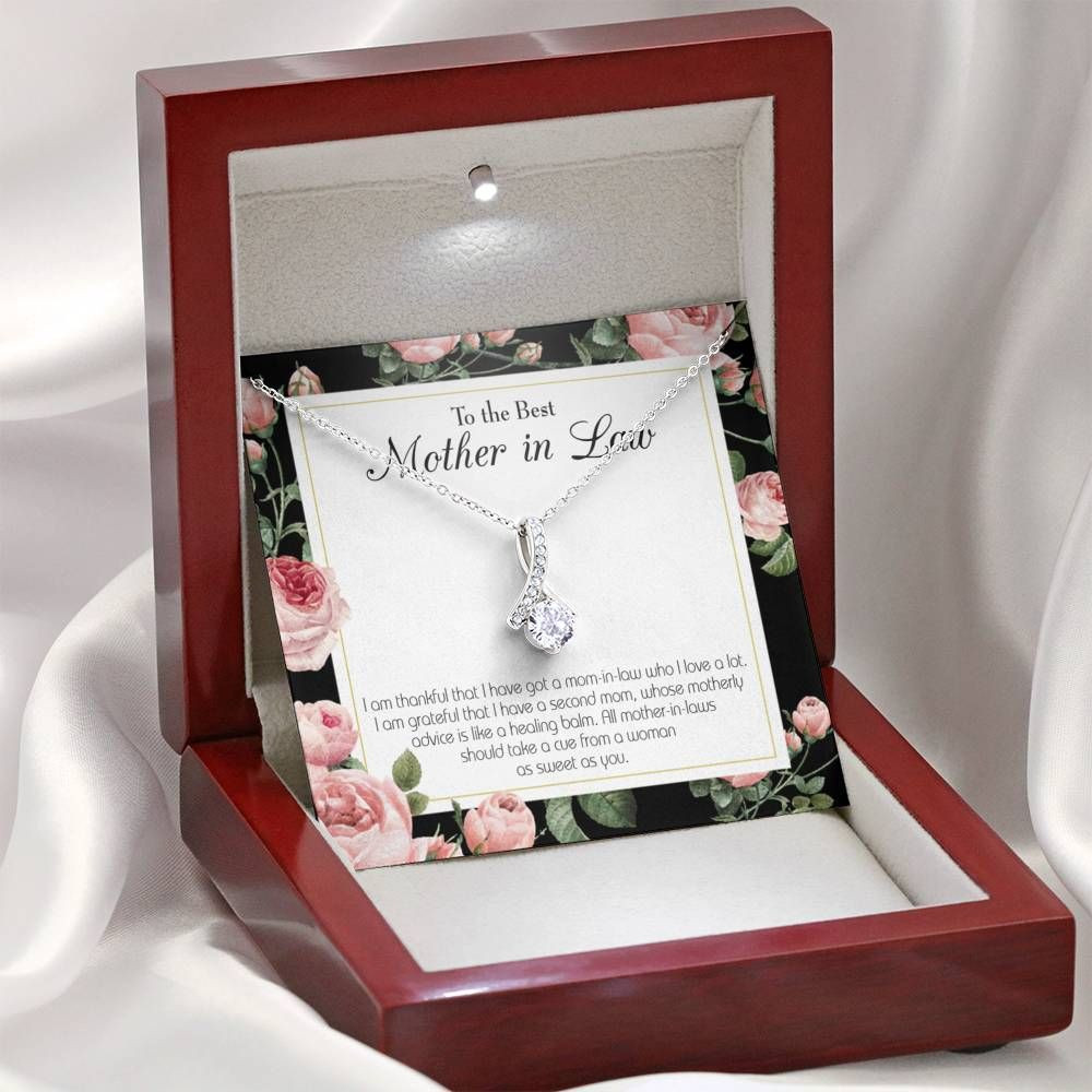 I Am Grateful That I Have A Second Mom Gift For Mother In Law Alluring Beauty Necklace