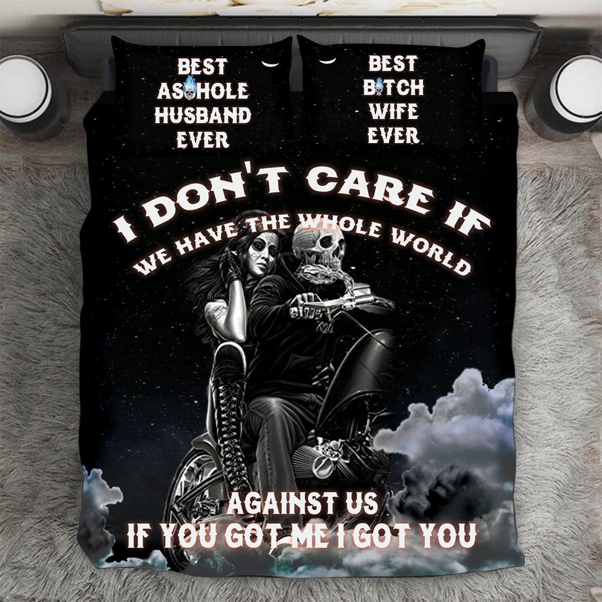 I Don’T Care If We Have The Whole World Against Us 3D Customized Duvet Cover Bedding Set