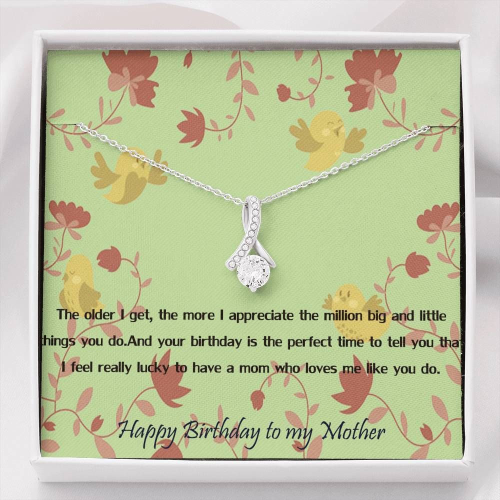 I Feel Really Lucky To Have Mom Alluring Beauty Necklace For Mom