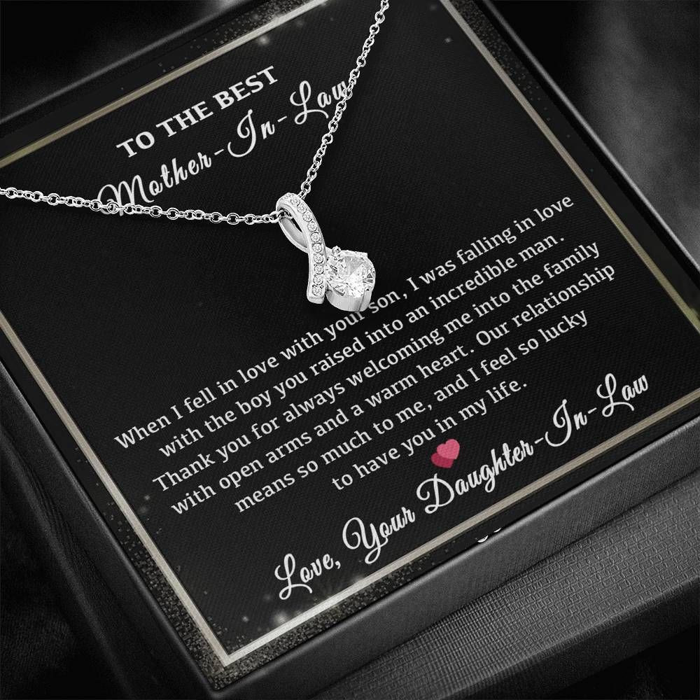 I Fell In Love With Your Son Alluring Beauty Necklace For Mother In Law
