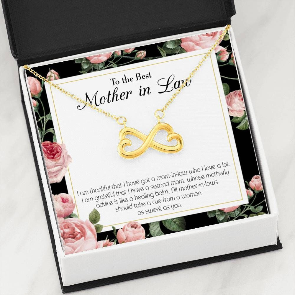 I Have A Second Mom Gift For Mother In Law Infinity Heart Necklace