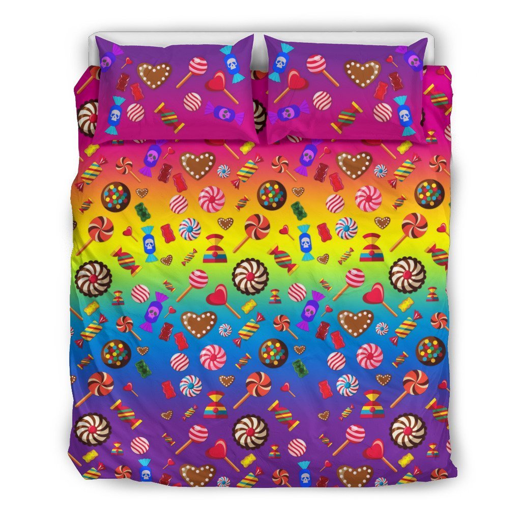 I Like Candy And Skulls Duvet Cover Bedding Set
