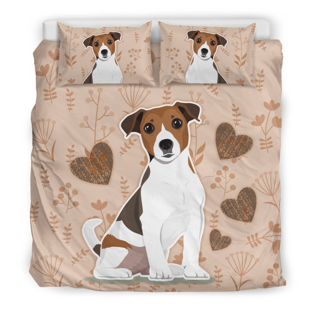 I Love Jack Russell Terriers For Lovers Of Jack Russells 3D Customized Duvet Cover Bedding Set