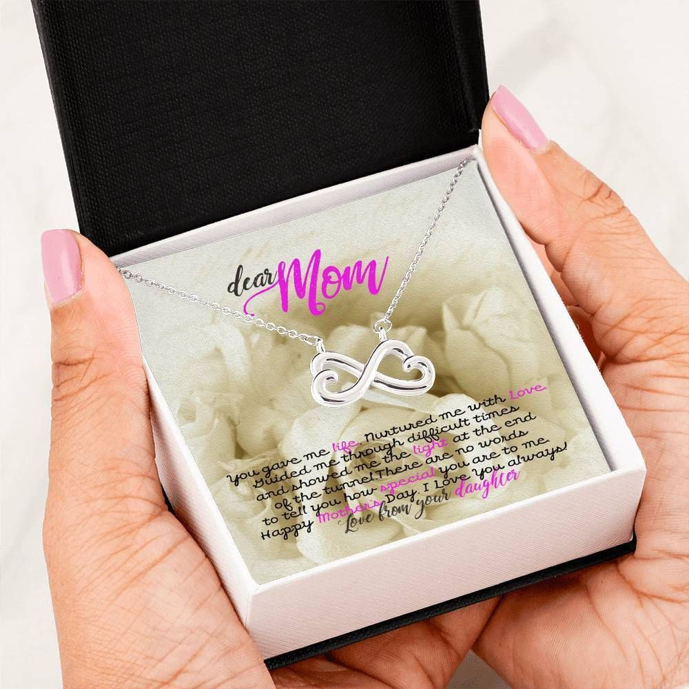 I Love You Always Infinity Heart Necklace For Mom