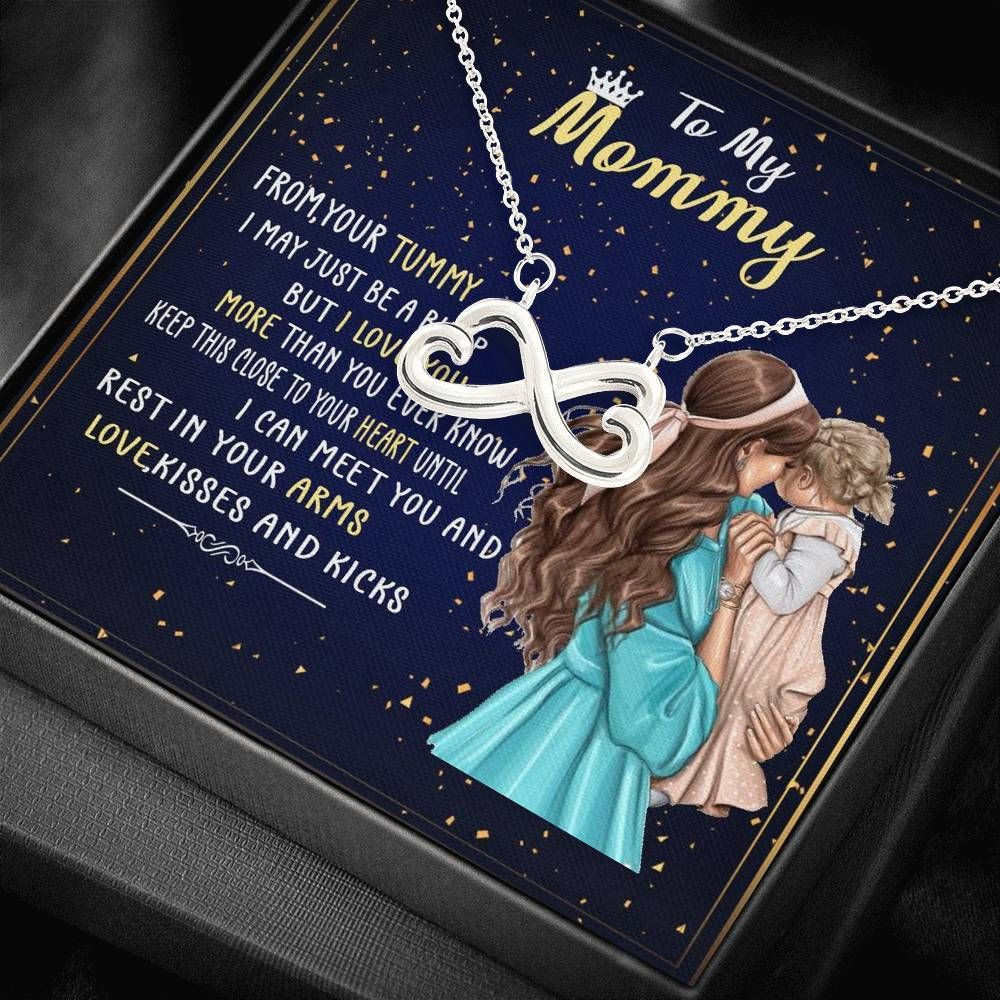 I Love You More Than You Know Infinity Heart Necklace For Mommy