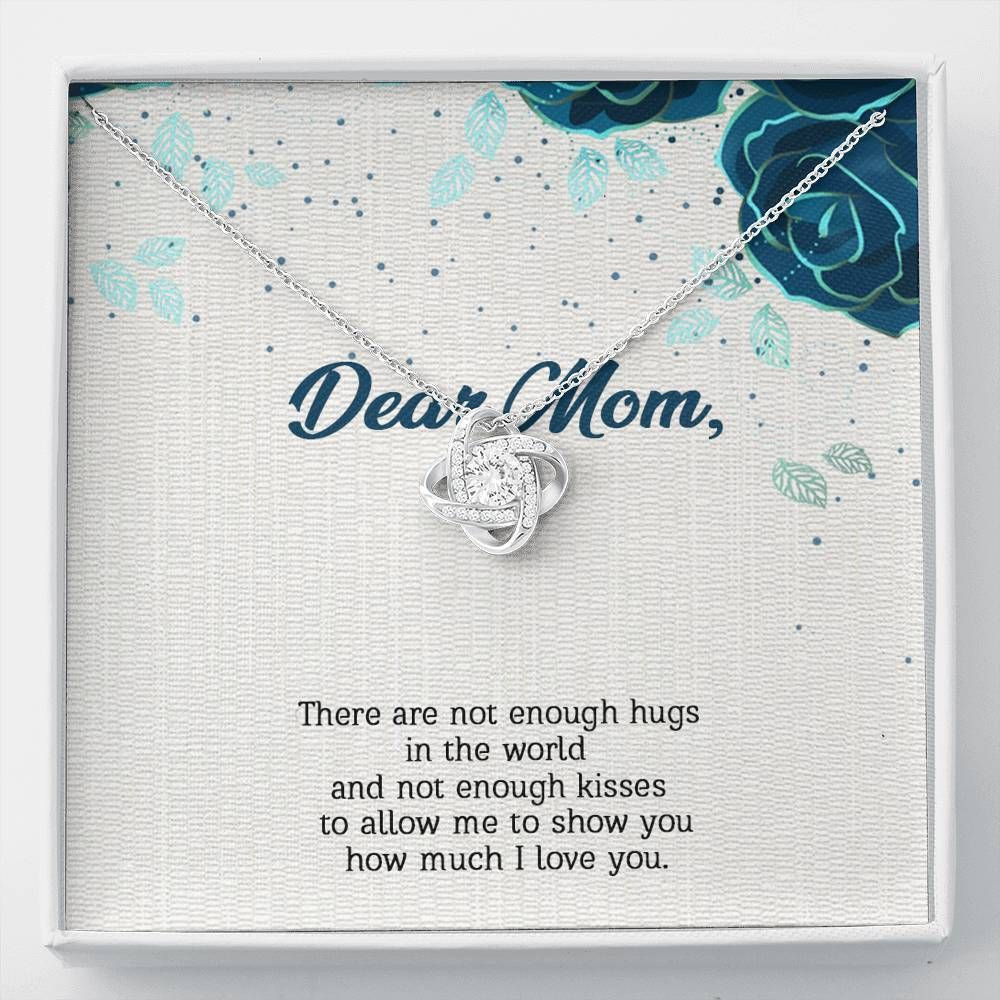 I Love You So Much Gift For Mom Love Knot Necklace