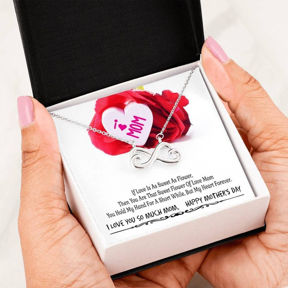 I Love You So Much Mom Infinity Heart Necklace Gift For Mom