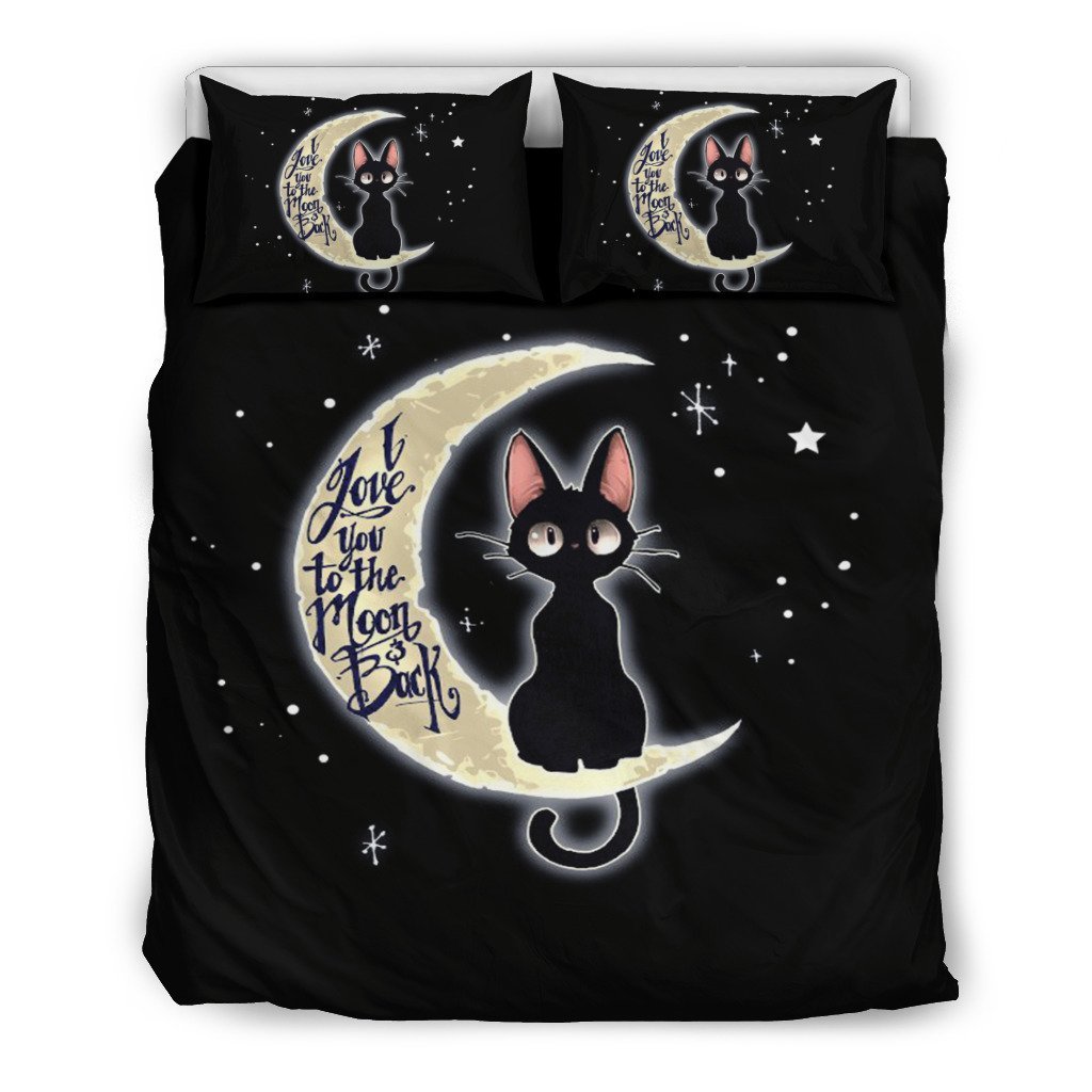 I Love You To The Moon And Back Beige 3D Customized Duvet Cover Bedding Set