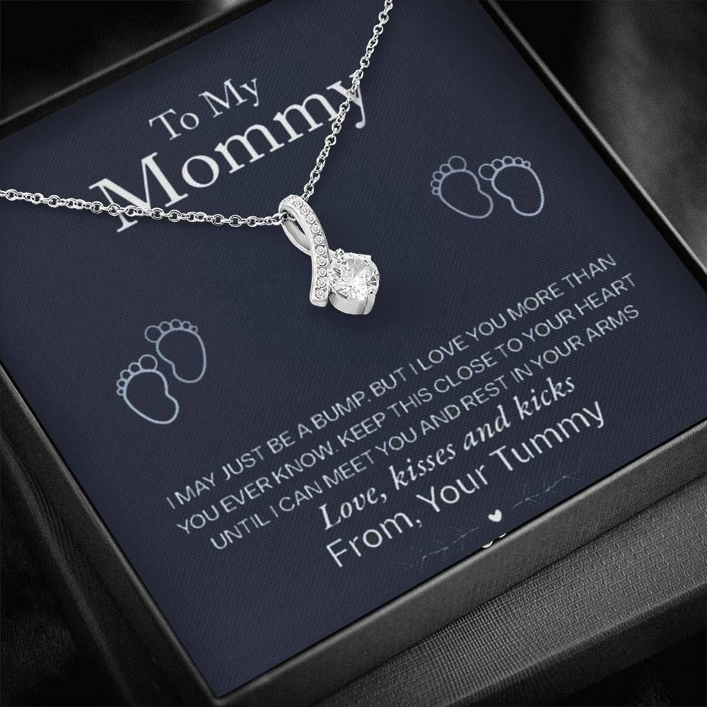 I May Just Be A Bump Alluring Beauty Necklace Gift For Mom