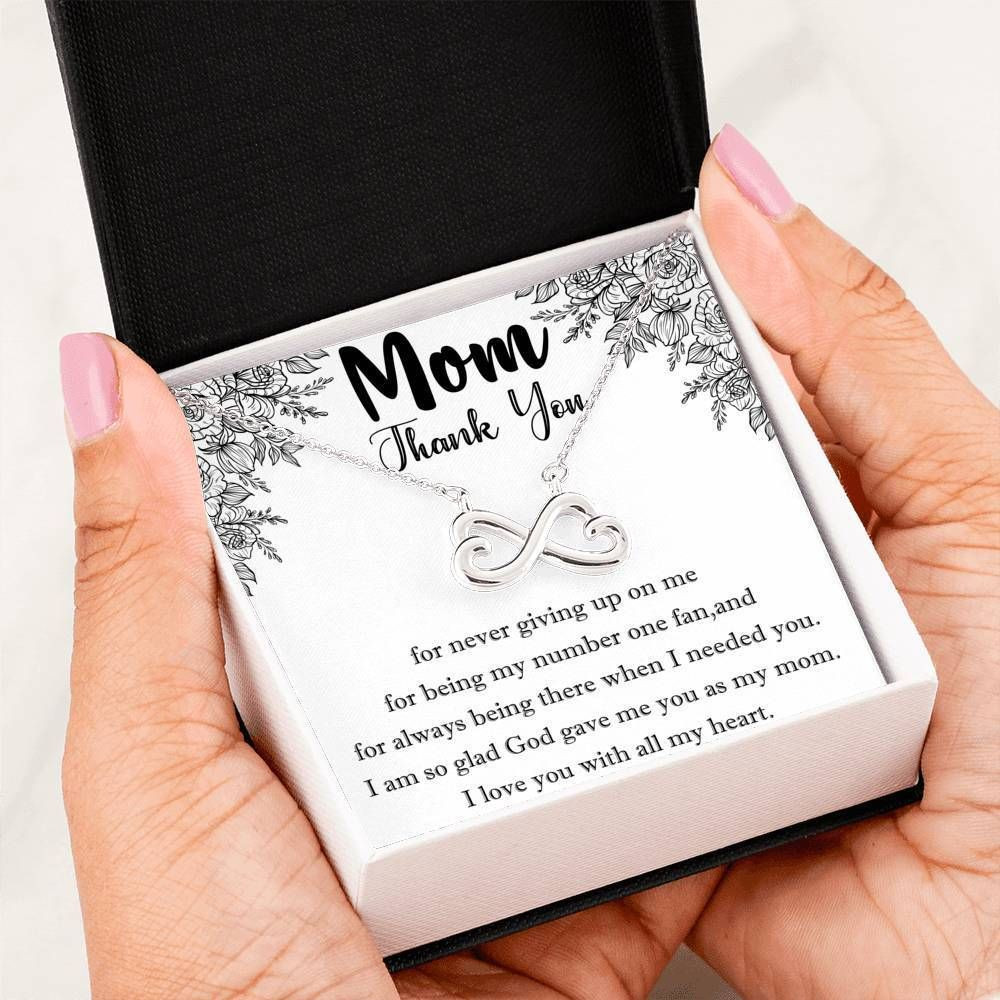 I Want To Say I Love You Infinity Heart Necklace For Mom