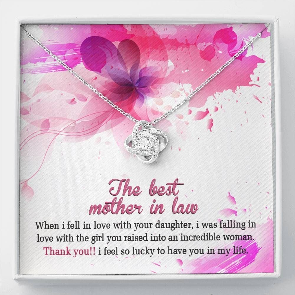 I Was Falling In Love With The Girl You Love Knot Necklace For Mother-In-Law