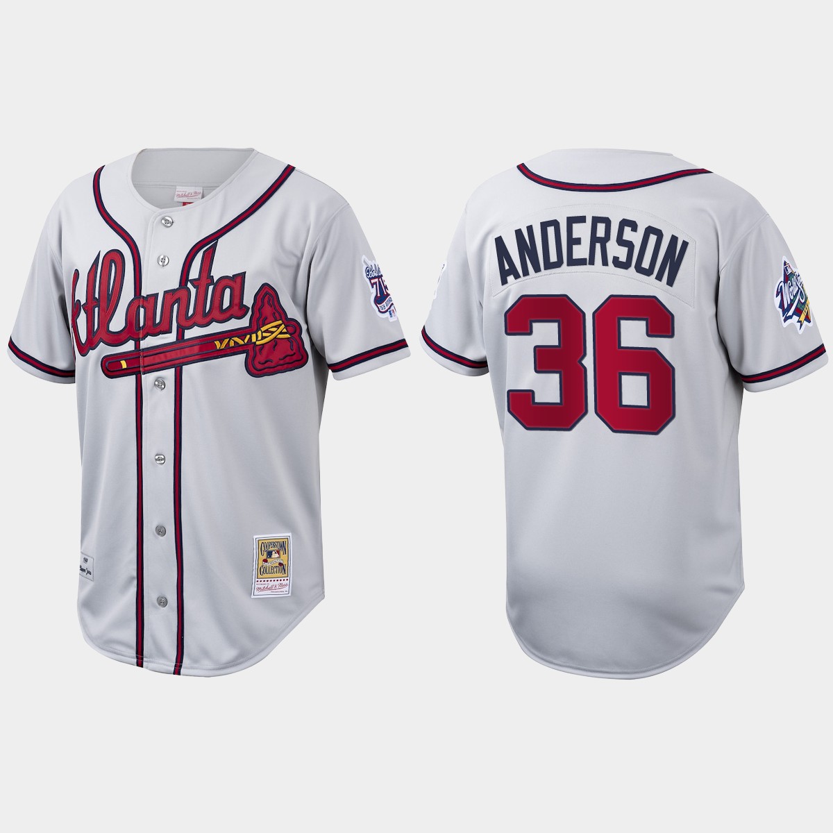 Ian Anderson Atlanta Braves Cooperstown Collection Jersey - White