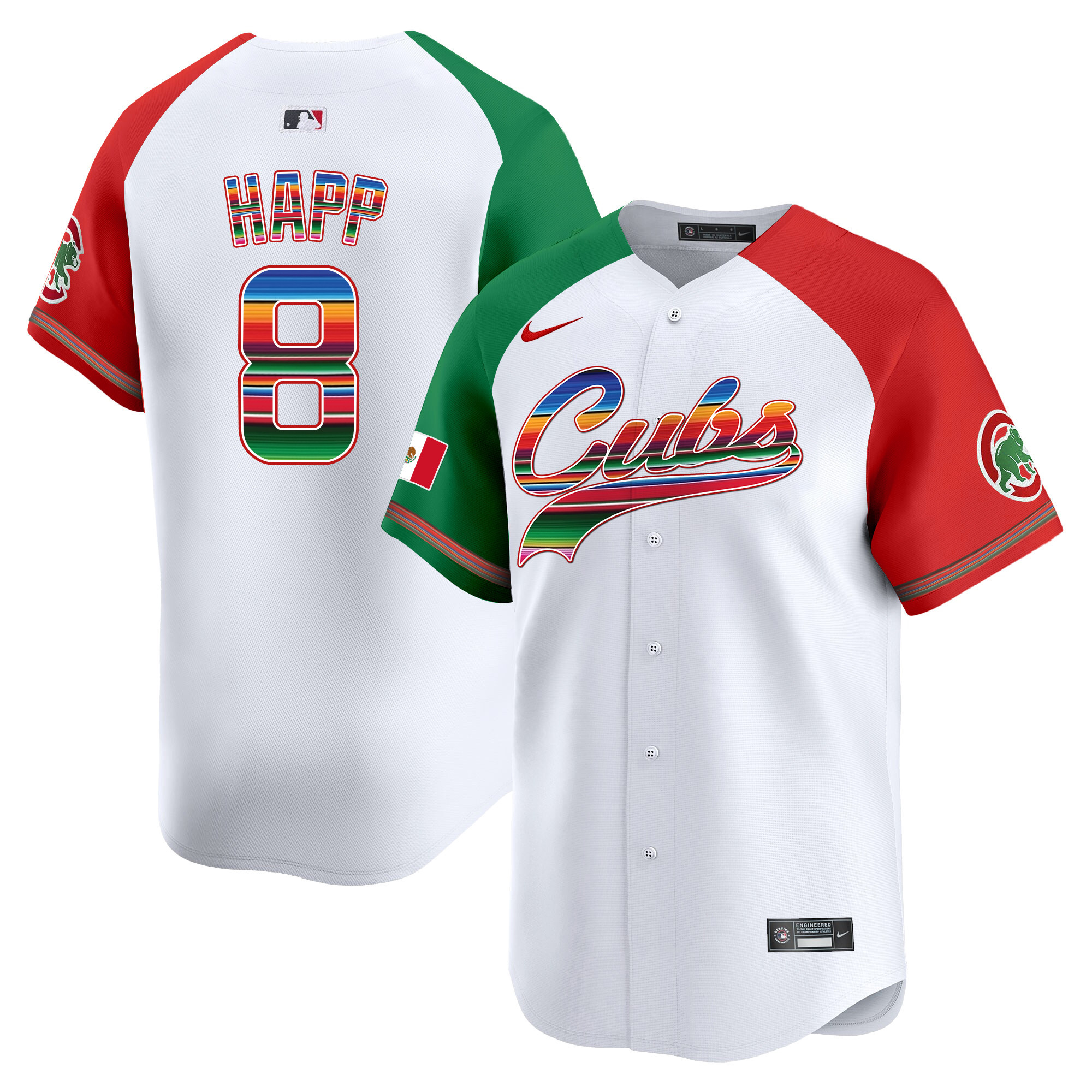 Ian Happ Men's Chicago Cubs Mexico Vapor Premier Limited V2 Alternate Jersey - All Stitched