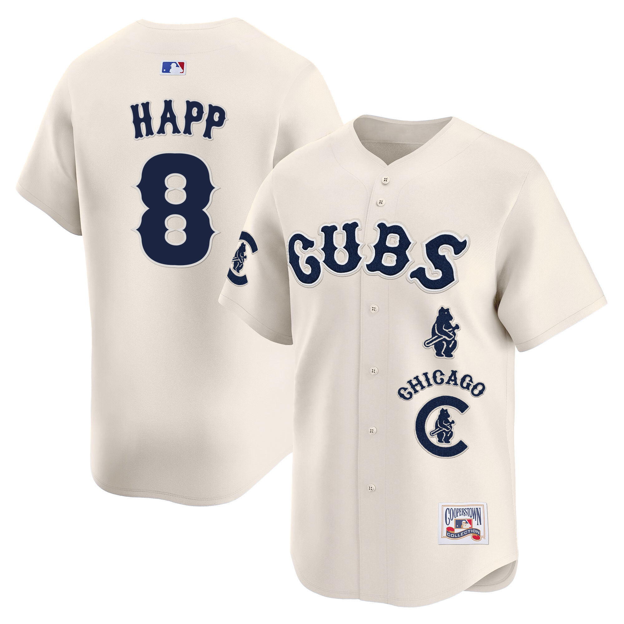 Ian Happ Men's Chicago Cubs Special Vapor Premier Limited Cream Jersey - All Stitched